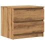 Mesita de noche madera de ingeniería roble artisan 50x40x43.5cm by , Nightstands - Ref: Foro24-856520, Price: 53,92 €, Discou...