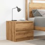 Mesita de noche madera de ingeniería roble artisan 50x40x43.5cm by , Nightstands - Ref: Foro24-856520, Price: 53,92 €, Discou...