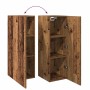 Mueble para TV madera de ingeniería envejecida 30,5x30x90 cm