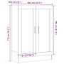 Armario de madera de ingeniería roble artisan 82,5x30,5x115 cm by , Bookcases and shelves - Ref: Foro24-856157, Price: 115,81...