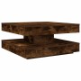Mesa de centro giratoria 360 grados roble ahumado 70x70x34,5 cm by , Coffee table - Ref: Foro24-858483, Price: 85,58 €, Disco...