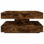 Mesa de centro giratoria 360 grados roble ahumado 70x70x34,5 cm by , Coffee table - Ref: Foro24-858483, Price: 85,58 €, Disco...