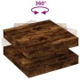 Mesa de centro giratoria 360 grados roble ahumado 70x70x34,5 cm by , Coffee table - Ref: Foro24-858483, Price: 85,58 €, Disco...