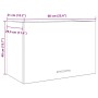 Armario colgante contrachapada gris hormigón 60x31x40 cm by , Kitchen cabinets - Ref: Foro24-856115, Price: 45,13 €, Discount: %