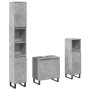 Set muebles de baño 2 piezas madera contrachapada gris hormigón de , Muebles de baño - Ref: Foro24-3324954, Precio: 178,89 €
