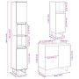 Set muebles de baño 2 piezas madera contrachapada gris hormigón by , Bathroom furniture - Ref: Foro24-3324954, Price: 171,58 ...