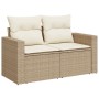 Set de sofás de jardín 11pzas con cojines ratán sintético beige von , Gartensets - Ref: Foro24-3326082, Preis: 673,53 €, Raba...