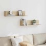 Estantes pared 2 uds madera roble Sonoma 75x16,5x16,5 cm de , Estantes y estanterías - Ref: Foro24-860033, Precio: 38,70 €, D...