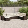 Set sofás de jardín 8 piezas y cojines ratán sintético marrón by , Garden sets - Ref: Foro24-3325739, Price: 515,46 €, Discou...