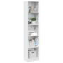 Estantería madera de ingeniería blanco brillo 40x24x176 cm by , Bookcases and shelves - Ref: Foro24-858305, Price: 71,51 €, D...