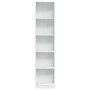 Estantería madera de ingeniería blanco brillo 40x24x176 cm by , Bookcases and shelves - Ref: Foro24-858305, Price: 71,51 €, D...