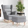 Sillón mecedora con taburete tela gris claro von , Sessel - Ref: Foro24-3307997, Preis: 286,84 €, Rabatt: %