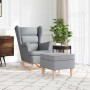 Sillón mecedora con taburete tela gris claro von , Sessel - Ref: Foro24-3307997, Preis: 286,84 €, Rabatt: %