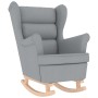 Sillón mecedora con taburete tela gris claro von , Sessel - Ref: Foro24-3307997, Preis: 286,84 €, Rabatt: %