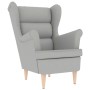 Sillón de tela gris nube 74x84x100 cm by , Armchairs - Ref: Foro24-4016905, Price: 224,31 €, Discount: %