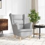 Sillón de tela gris nube 74x84x100 cm by , Armchairs - Ref: Foro24-4016905, Price: 224,31 €, Discount: %