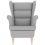 Sillón de tela gris nube 74x84x100 cm by , Armchairs - Ref: Foro24-4016905, Price: 224,31 €, Discount: %