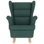 Silla mecedora de tela verde oscuro 74x90x102 cm de , Sillones - Ref: Foro24-4016924, Precio: 220,41 €, Descuento: %