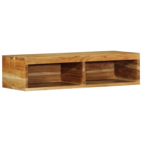 Mueble de TV de pared madera maciza de acacia 80x30x19 cm by , CD and DVD storage - Ref: Foro24-4017478, Price: 66,01 €, Disc...