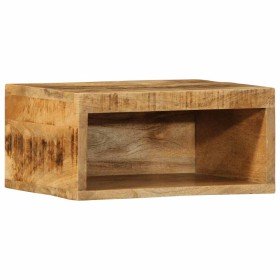 Mueble de TV de pared madera maciza de mango rugosa 40x30x19 cm by , CD and DVD storage - Ref: Foro24-4017467, Price: 55,31 €...
