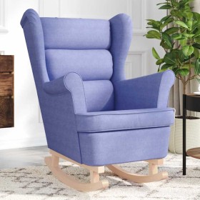Silla mecedora de tela azul vaquero 74x90x102 cm von , Sessel - Ref: Foro24-4016930, Preis: 205,95 €, Rabatt: %