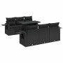 Set de sofás de jardín 7 pzas con cojines ratán sintético negro von , Gartensets - Ref: Foro24-3326416, Preis: 578,68 €, Raba...