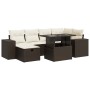 Set sofás de jardín 8 piezas y cojines ratán sintético marrón by , Garden sets - Ref: Foro24-3327943, Price: 521,49 €, Discou...