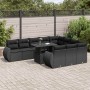 Set de sofás de jardín 11 pzas y cojines ratán sintético negro von , Gartensets - Ref: Foro24-3326706, Preis: 772,28 €, Rabat...