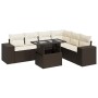 Juego de sofás de jardín 7 piezas con cojines ratán PE marrón von , Gartensets - Ref: Foro24-3326814, Preis: 534,11 €, Rabatt: %