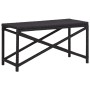 Schwarze Gartenbank aus synthetischem Rattan, 80 cm von vidaXL, Gartenbänke - Ref: Foro24-46207, Preis: 64,14 €, Rabatt: %