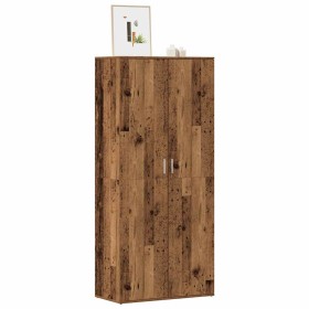 Mueble zapatero madera de ingeniería envejecida 80x39x178 cm by , Shoe racks and shoe organizers - Ref: Foro24-856044, Price:...