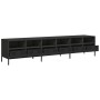 Mueble para TV acero laminado en frío negro 202x39x43,5 cm by , TV Furniture - Ref: Foro24-3307155, Price: 209,06 €, Discount: %