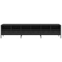 Mueble para TV acero laminado en frío negro 202x39x43,5 cm by , TV Furniture - Ref: Foro24-3307155, Price: 209,06 €, Discount: %