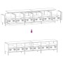 Mueble para TV acero laminado en frío negro 202x39x43,5 cm by , TV Furniture - Ref: Foro24-3307155, Price: 209,06 €, Discount: %