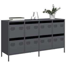 Aparador de acero laminado en frío antracita 135x39x73,5 cm von , Sideboards - Ref: Foro24-3307169, Preis: 224,83 €, Rabatt: %