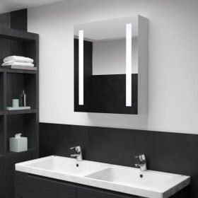 Mueble de baño con espejo LED 50x13x70 cm de vidaXL, Tocadores de baño - Ref: Foro24-285117, Precio: 104,54 €, Descuento: %