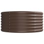 Jardinera arriate acero recubrimiento polvo marrón 224x80x36 cm von , Töpfe und Pflanzgefäße - Ref: Foro24-318920, Preis: 58,...