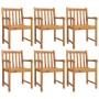 Juego de comedor para jardín 7 piezas madera maciza acacia by , Garden sets - Ref: Foro24-3206279, Price: 792,74 €, Discount: %