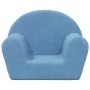 Sofá para niños felpa suave azul by , Baby and Toddler Furniture - Ref: Foro24-356984, Price: 42,35 €, Discount: %