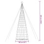 Árbol de Navidad LED 1534 LEDs blanco cálido 503 cm by , Christmas trees - Ref: Foro24-4016456, Price: 139,96 €, Discount: %