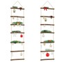 Decoraciones pared en forma escalera 2uds 30x100cm Rama natural de , Accesorios y conjuntos de aldeas en miniatura - Ref: For...