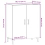 Aparador de madera de ingeniería envejecida 69,5x34x90 cm von , Sideboards - Ref: Foro24-857179, Preis: 89,07 €, Rabatt: %
