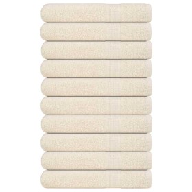 Toallas de sauna 10 uds 100% algodón crema 80x200 cm 360 gsm by , Towels - Ref: Foro24-137009, Price: 110,72 €, Discount: %