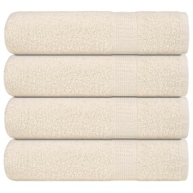 Toallas de ducha 4 uds 100% algodón crema 70x140 cm 360 gsm von , Handtücher - Ref: Foro24-137002, Preis: 38,25 €, Rabatt: %
