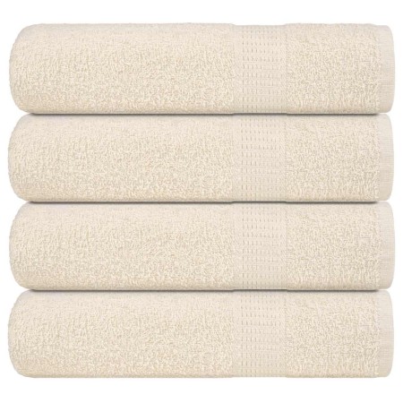 Toallas de ducha 4 uds 100% algodón crema 70x140 cm 360 gsm von , Handtücher - Ref: Foro24-137002, Preis: 38,25 €, Rabatt: %