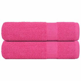Toallas de ducha 2 uds 100% algodón rosa 70x140 cm 360 gsm by , Towels - Ref: Foro24-137049, Price: 24,44 €, Discount: %
