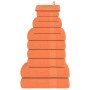 Juego de toallas 12 piezas 100% algodón naranja 360 gsm von , Toallas de baño y manoplas - Ref: Foro24-137105, Preis: 43,03 €...