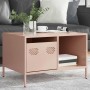 Mesa de centro acero laminado en frío rosa 68,5x50x43,5 cm by , Coffee table - Ref: Foro24-851281, Price: 73,06 €, Discount: %