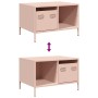 Mesa de centro acero laminado en frío rosa 68,5x50x43,5 cm by , Coffee table - Ref: Foro24-851281, Price: 73,06 €, Discount: %