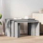 Mesas apilables 3 piezas madera contrachapada gris Sonoma by , Side tables - Ref: Foro24-858538, Price: 62,76 €, Discount: %
